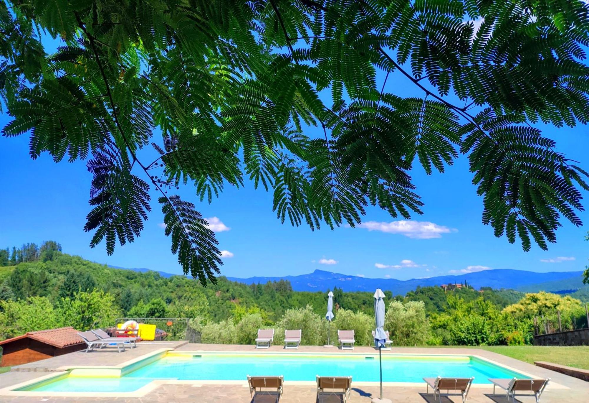 Podere Verdi Colline Poppi Bagian luar foto